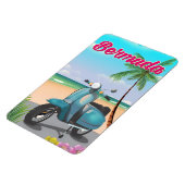 Bermuda Beach Scooter-reisposter Magneet (Linkerzijde)