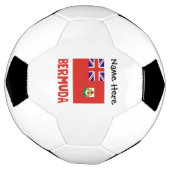 Bermuda Bermidiaanse Vlag Gepersonaliseerde Naam Voetbal (Gedraaid)