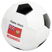Bermuda Bermidiaanse Vlag Gepersonaliseerde Naam Voetbal (Drie kwart)