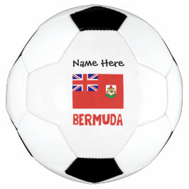 Bermuda Bermidiaanse Vlag Gepersonaliseerde Naam Voetbal