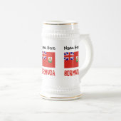 Bermuda Bermudiaanse Vlag Gepersonaliseerde Naam Bierpul (Voorkant rechts)