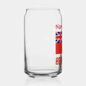 Bermuda Bermudiaanse Vlag Rood Gepersonaliseerde N Blikvorm Glas (Rechts)