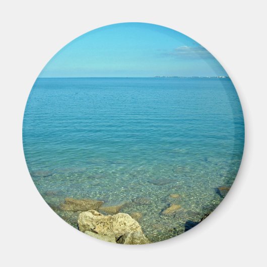 Bermuda Blauw Groen Water Magneet (Voorkant)
