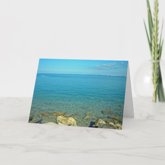 Bermuda Blue Green Waters Kaart (Voorkant)