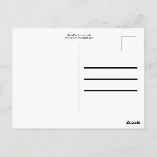 Bermuda Briefkaart (Achterkant)