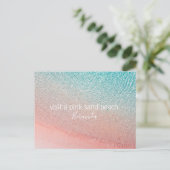 Bermuda bucket list Inspirerend roze zandstrand Briefkaart (Staand voorkant)