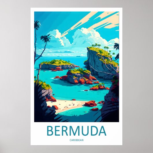 Bermuda Caribische Reisposter 1 Poster (Voorkant)