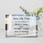 Bermuda - Carriage Ride in Hamilton Save the Date (Staand voorkant)