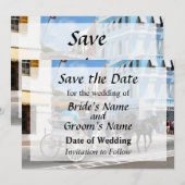 Bermuda - Carriage Ride in Hamilton Save the Date (Voorkant / Achterkant)