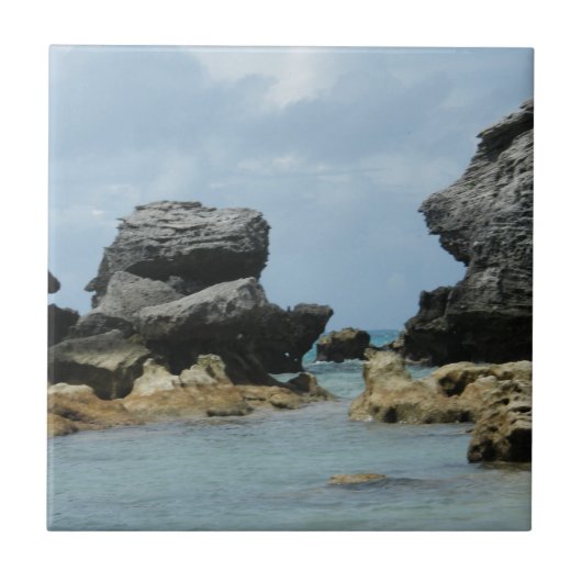 Bermuda Coastline Tegeltje (Voorkant)