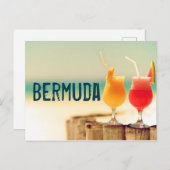 Bermuda cocktails briefkaart (Voorkant / Achterkant)