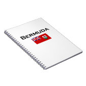 Bermuda Country Flag Light-Color Notitieboek (Rechterzijde)