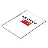 Bermuda Country Flag Light-Color Notitieboek (Linkerzijde)