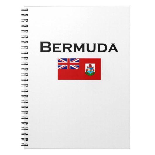 Bermuda Country Flag Light-Color Notitieboek (Voorkant)