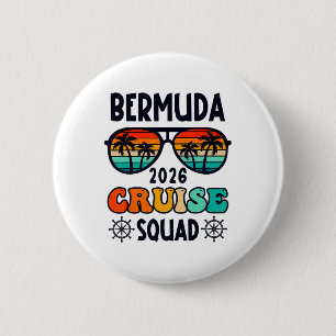 Bermuda Cruise 2026 Vakantie Reis Overeenkomen Fam Ronde Button 5,7 Cm