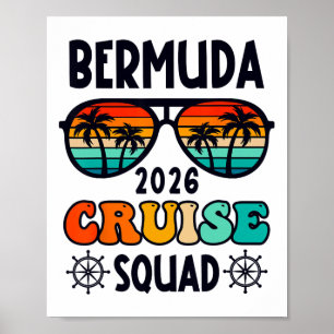 Bermuda Cruise 2026 Vakantietrip Matching Familie Poster
