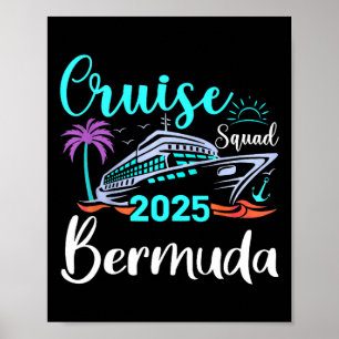 Bermuda Cruise Squad 2025 Familie Vakantie Matchin Poster