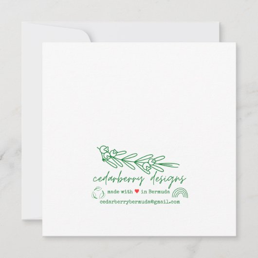 Bermuda Daisy Flat Kaart (Voorkant)