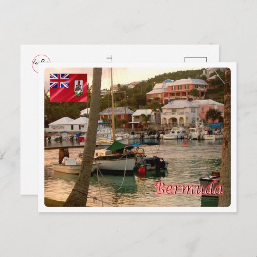 Bermuda - dorp Flatts - Briefkaart (Voorkant / Achterkant)