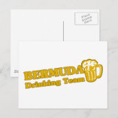 Bermuda Drink team Briefkaart (Voorkant / Achterkant)
