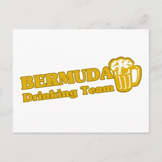 Bermuda Drink team Briefkaart (Voorkant)