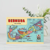 Bermuda Eiland 5x7 Kaart Ansichtkaart (Staand voorkant)