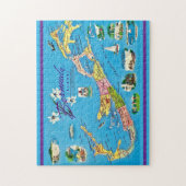 Bermuda-eilanden 11x14 legpuzzel (Verticaal)