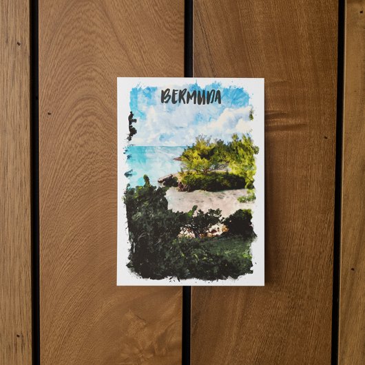 Bermuda-eilanden Tropisch landschap Briefkaart