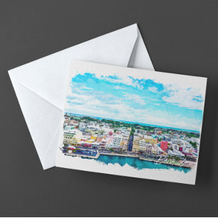 Bermuda Eilanden Vintage Travel Briefkaart