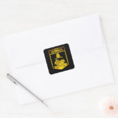 Bermuda Emblem Vierkante Sticker (Envelop)