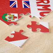 Bermuda en Bermudiaanse vlag Getegeld Gepersonalis Legpuzzel (Zijkant)