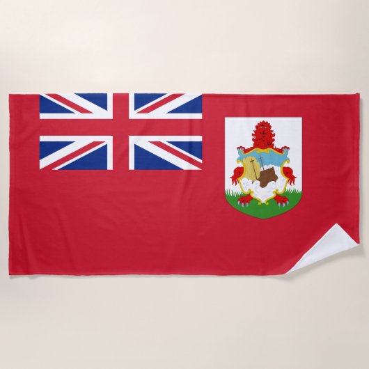 Bermuda flag Beach Towel Strandlaken (Voorkant)