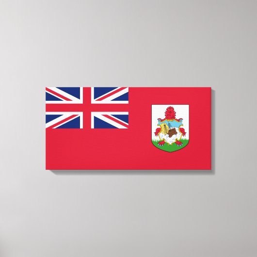 Bermuda Flag (Bermudian) (Caribische eilanden) Canvas Afdruk (Voorkant)