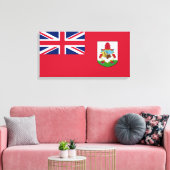 Bermuda Flag (Bermudian) (Caribische eilanden) Canvas Afdruk (Insitu (Woonkamer))