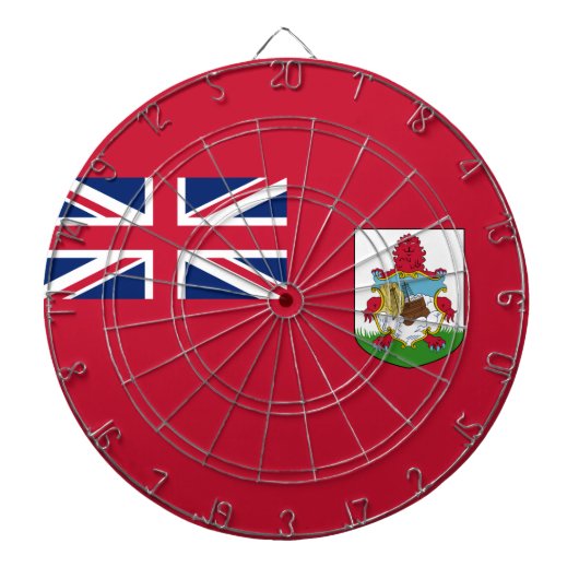 Bermuda Flag (Bermudian) (Caribische eilanden) Dartbord (Voorkant)