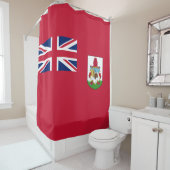 Bermuda Flag (Bermudian) (Caribische eilanden) Douchegordijn (In situ)