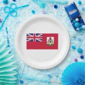 Bermuda Flag (Bermudian) (Caribische eilanden) Papieren Bordje (Feest)