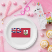 Bermuda Flag (Bermudian) (Caribische eilanden) Papieren Bordje (Feest)