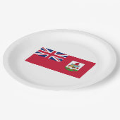 Bermuda Flag (Bermudian) (Caribische eilanden) Papieren Bordje (Gekanteld)