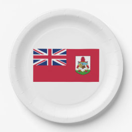 Bermuda Flag (Bermudian) (Caribische eilanden) Papieren Bordje