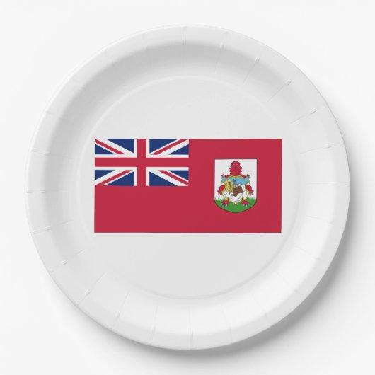 Bermuda Flag (Bermudian) (Caribische eilanden) Papieren Bordje (Voorkant)