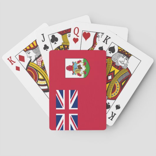 Bermuda Flag (Bermudian) (Caribische eilanden) Pokerkaarten (Achterkant)