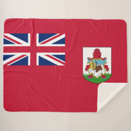 Bermuda Flag (Bermudian) (Caribische eilanden) Sherpa Deken