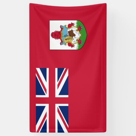 Bermuda Flag (Bermudian) (Caribische eilanden) Spandoek (Verticaal)