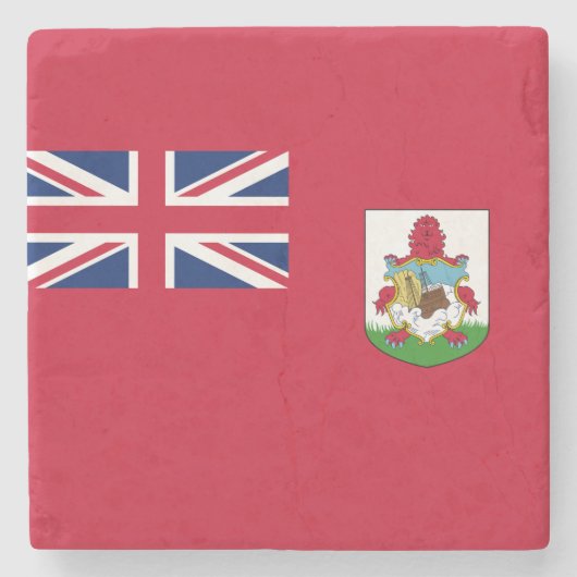 Bermuda Flag (Bermudian) (Caribische eilanden) Stenen Onderzetter (Voorkant)
