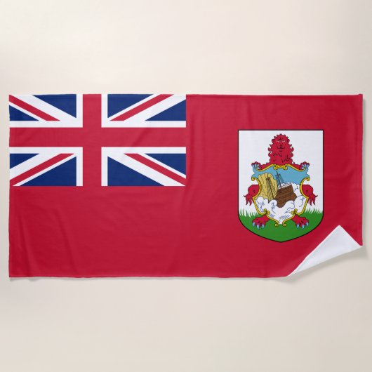 Bermuda Flag (Bermudian) (Caribische eilanden) Strandlaken (Voorkant)