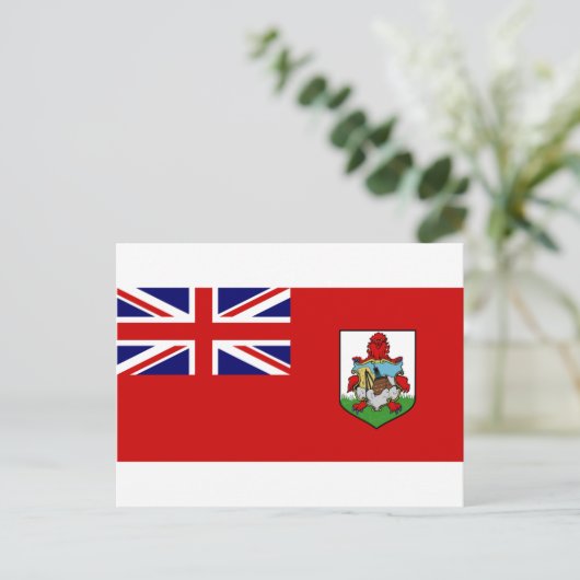 Bermuda Flag BM Briefkaart (Staand voorkant)