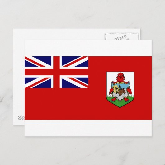 Bermuda Flag BM Briefkaart (Voorkant / Achterkant)