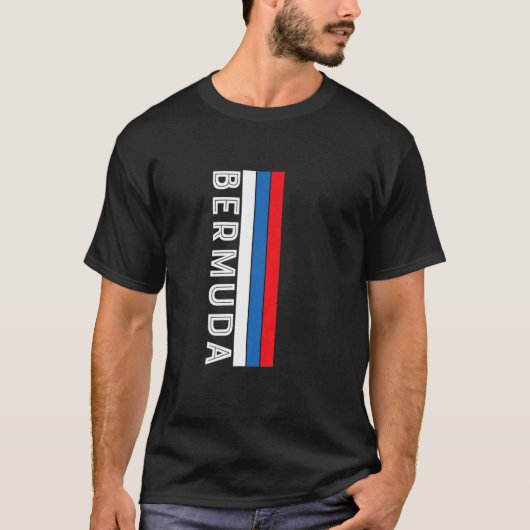 Bermuda Flag Colors T-shirt (Voorkant)