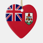 Bermuda Flag Heart Keramisch Ornament (Rechts)